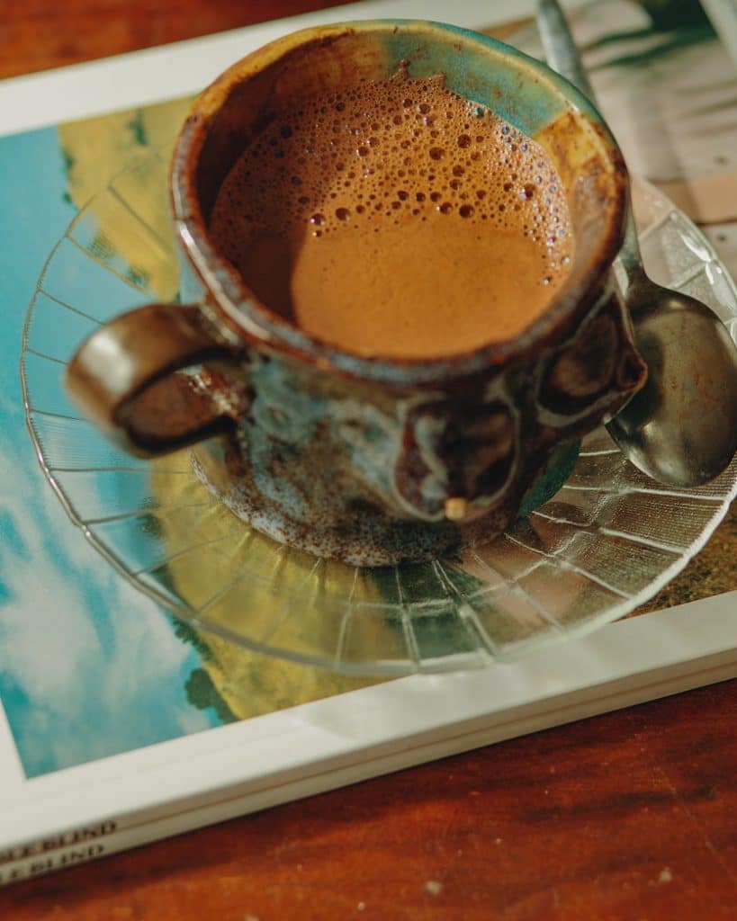 DoubleBlind: Image of ceremonial cacao in mug. In this article, DoubleBlind explores the history of sacred cacao and its place in Western culture.