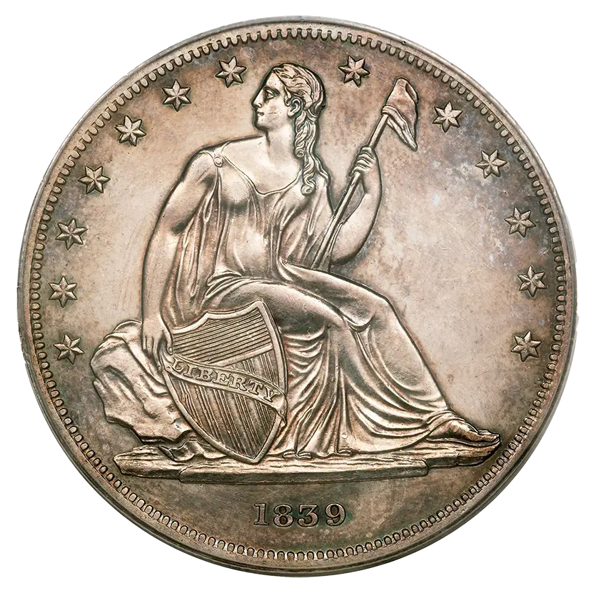 1839 U.S. Gobrecht dollar coin