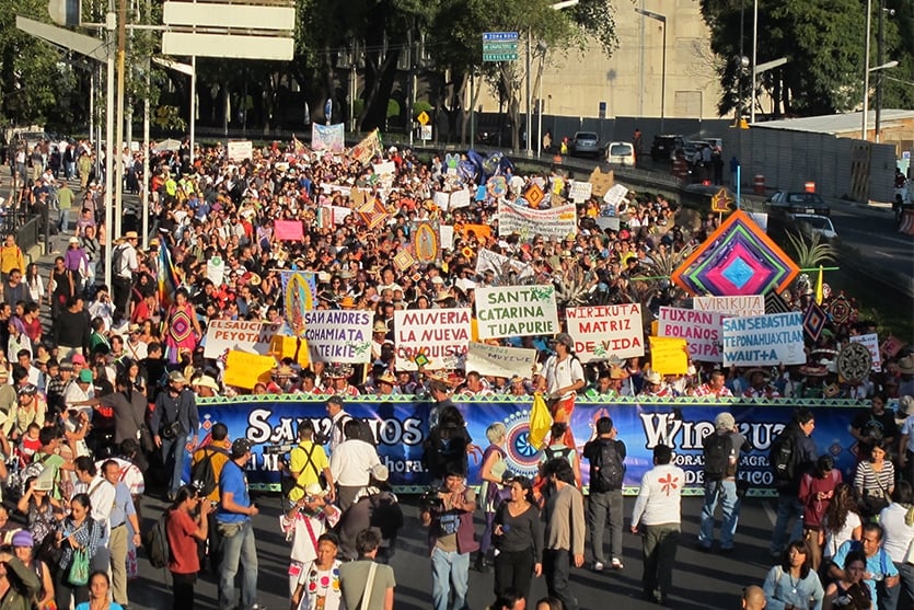 protest in Mexico