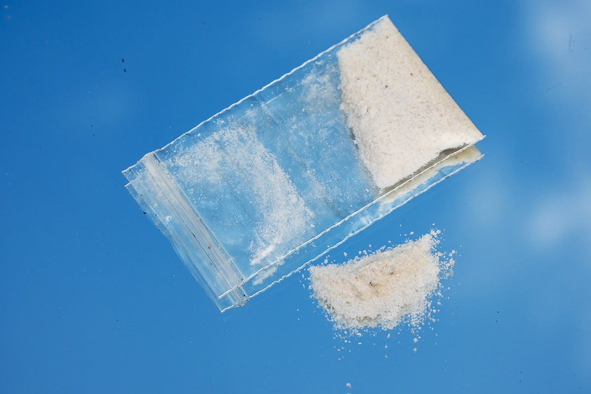 PCP Phencyclidine powder and bag