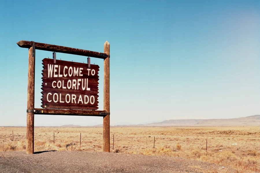 Image Depicting Sign Saying "Welcome to Colorado"