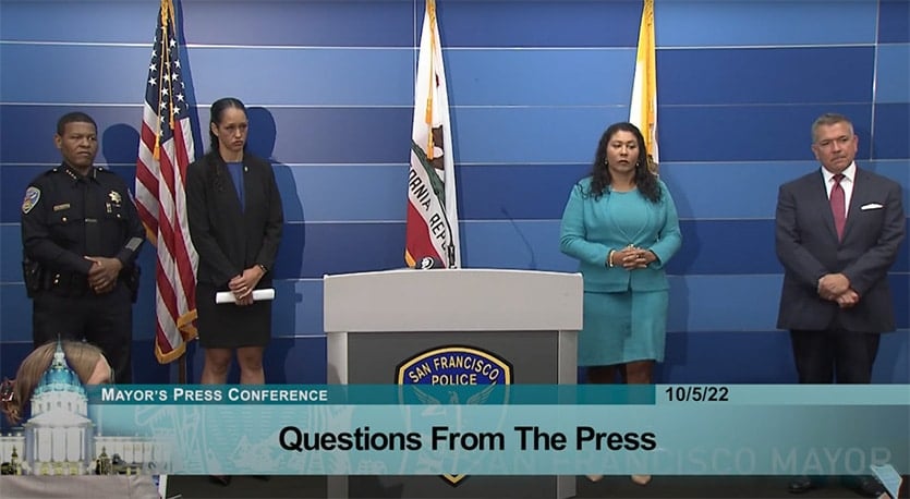 San Francisco government press conference