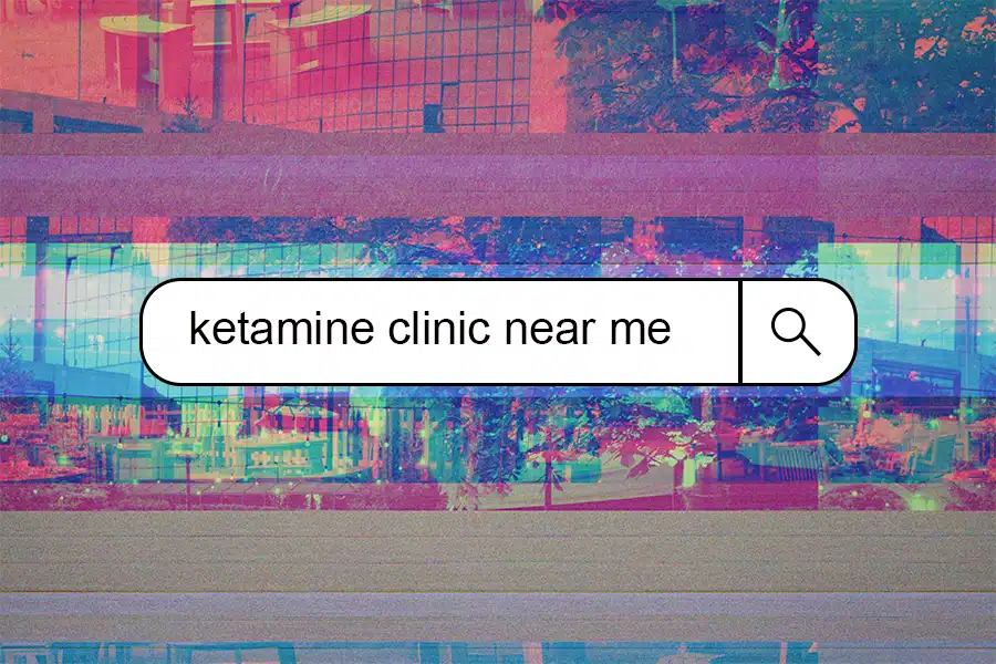 search bar looking for local ketamine clinic