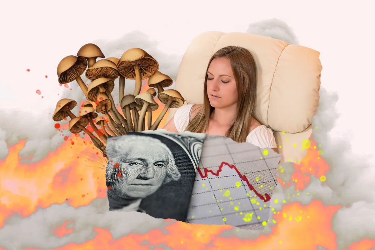 shrooms, psychedelic therapy and stock crash