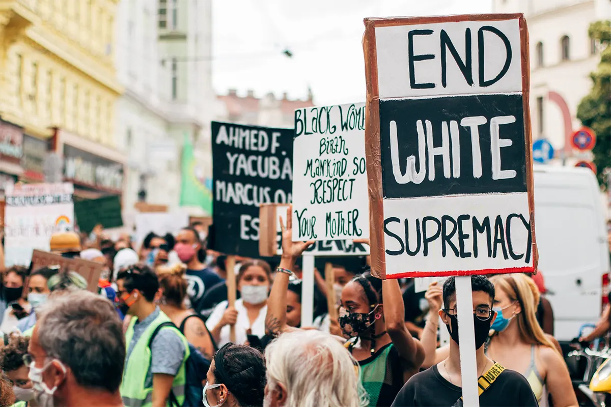End White Supremacy protest sign