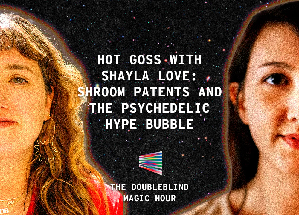 doubleblind magic hour banner with shayla love and shelby hartman