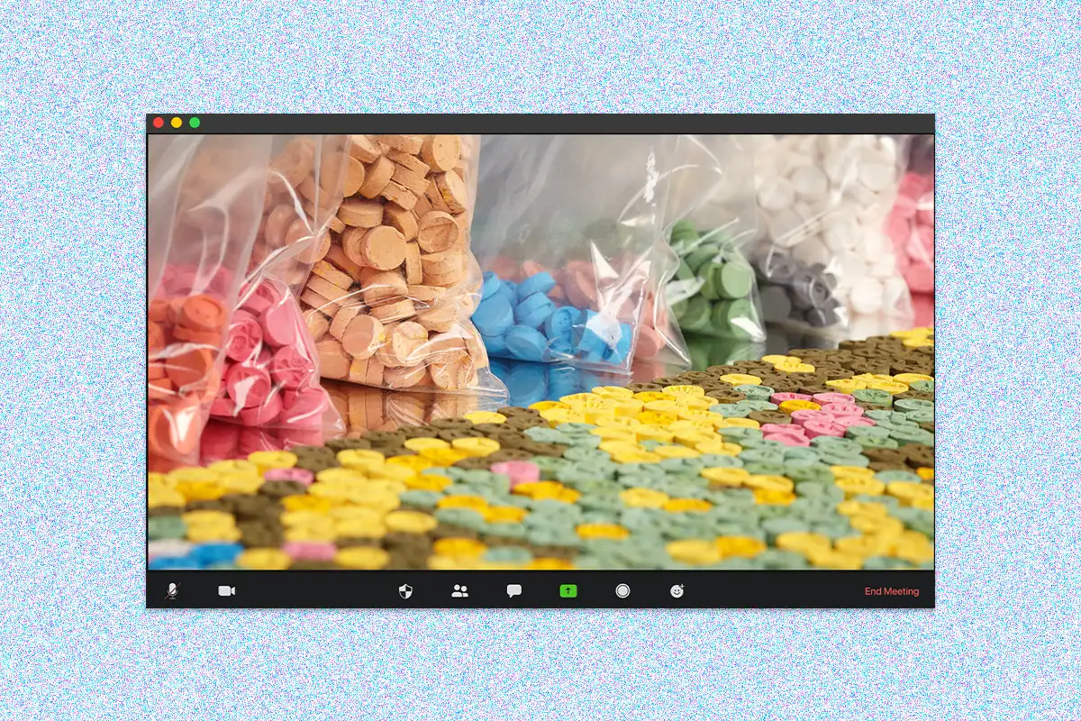 Collage of Video Call with MDMA