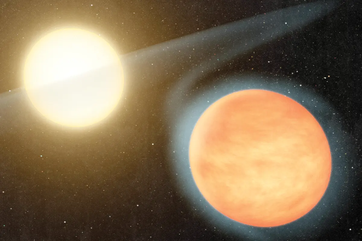 Old NASA Illustration of Sun and Planet