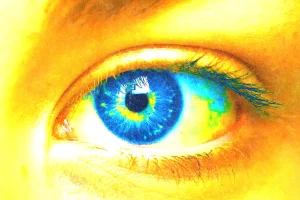 Photo of Eye with colorful effects