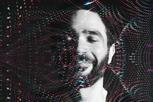 Headshot of Hopkins with Abstract Overlay