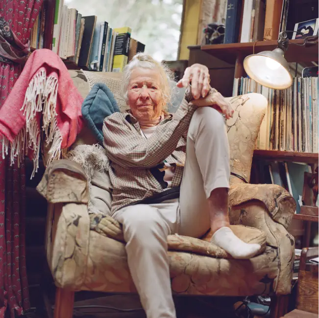 Woman Sitting in Chair