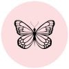 pink butterfly logo